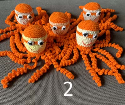 Blæksprutte orange 02